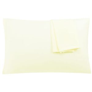 Beige Pillowcases Microfiber Cover with Zipper Standard 2 Pack